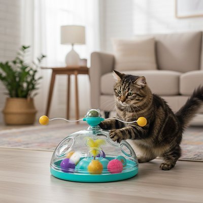 Jouet pour Chat Interactif | Instinct Chasseur - Royaumedechat.com