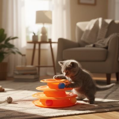 jouet pour chat respirent