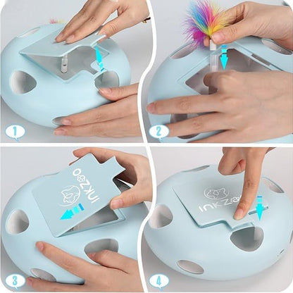 PlumeMagique™ - Bleu - Royaumedechat.com